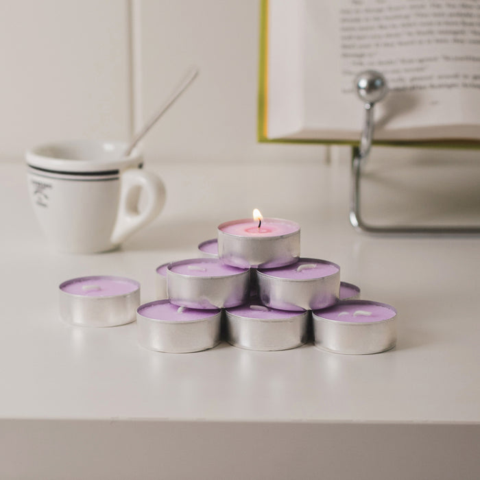 Scented Tealight Candles 25pcs [Garden Lavender]